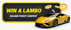 Win a Lambo. Golden ticket contest. Freebitcoin